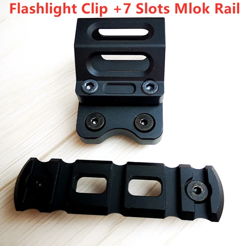 30mm Scope Ring Flashlight Clamp Clip Holder Adjustable and Mlok/Keymod Adapter - Picture 12 of 16