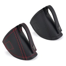 Pu Leather Car Bucket Seatbelt Guide Safety Seat Belt Holder Protector Universal