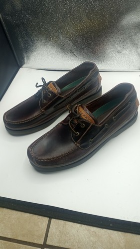 Mens Mako 2-Eye Amaretto Boat Shoes 