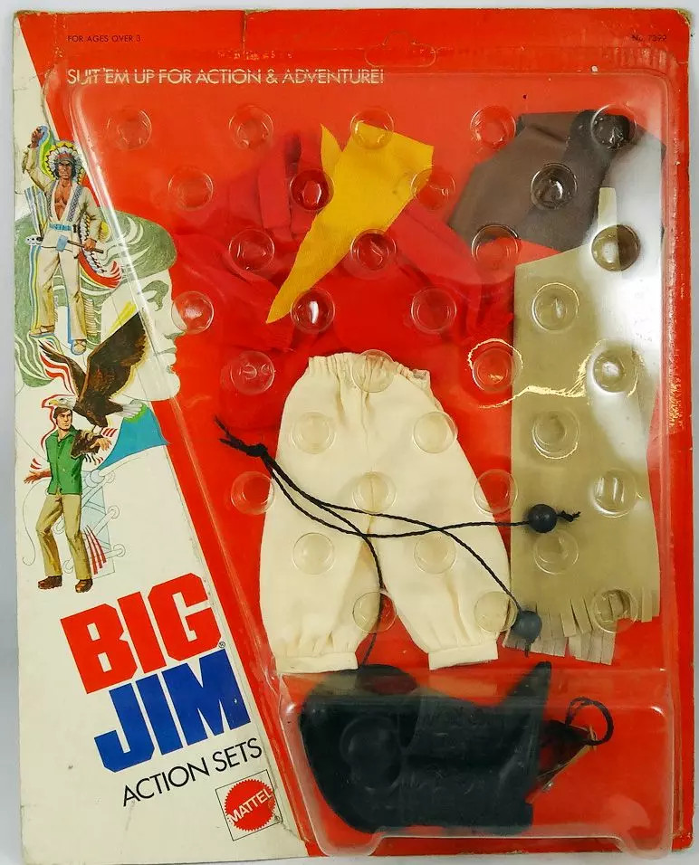 Habillage Big Jim Tenue de Gaucho Argentin Série Aventure Mattel 7399