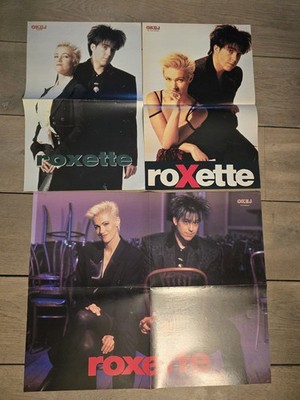 Roxette / NKOTB  - 3 Very rare poster from Sweden 1990-1992 43x28 cm
