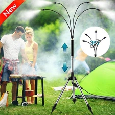 Standing Misters For Outside Patio BBQ, Adjustable Height Stand Misting System
