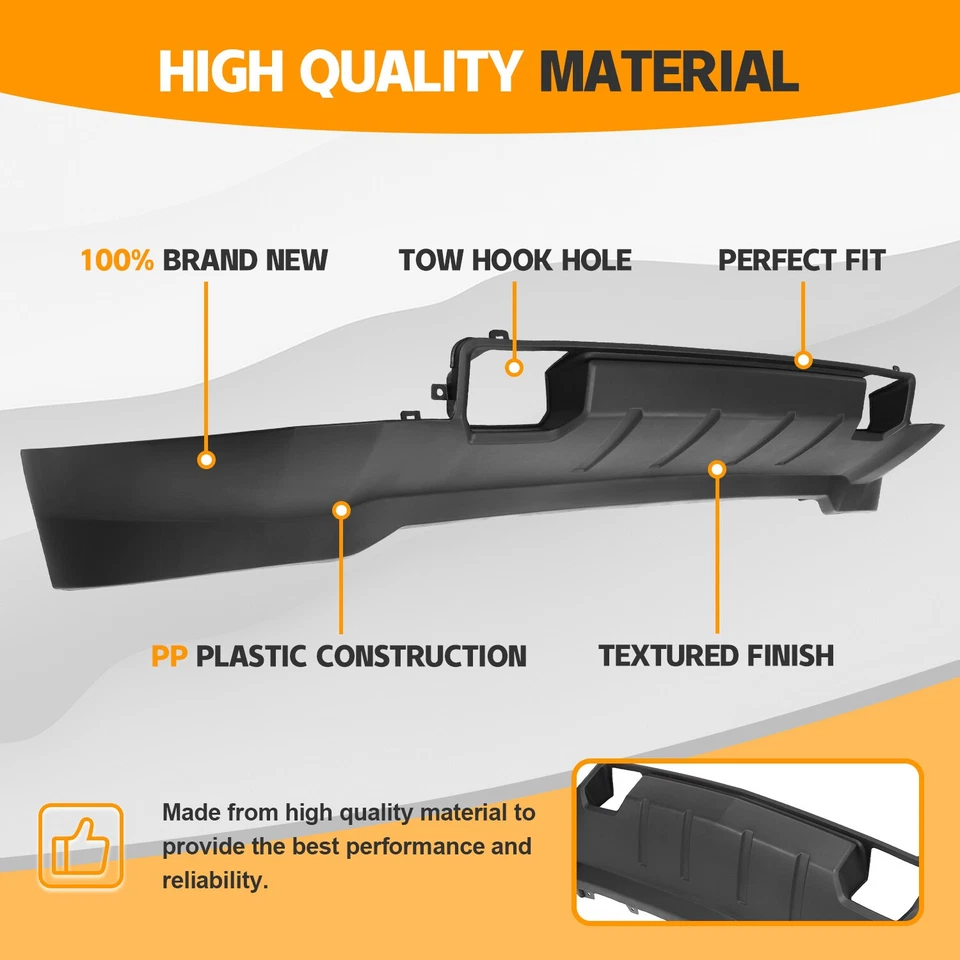 Air Dam Deflector Bumper Valance Panel For 2015-19 Chevy Silverado 2500HD 3500HD - Image 2 of 4
