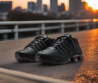 Nike Shox NZ Shoes Triple Black 378341-001 Men's Sizes NEW | eBay
