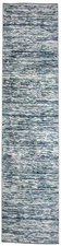 Davide 1228 Transitional Striated Blue Runner Area Rug