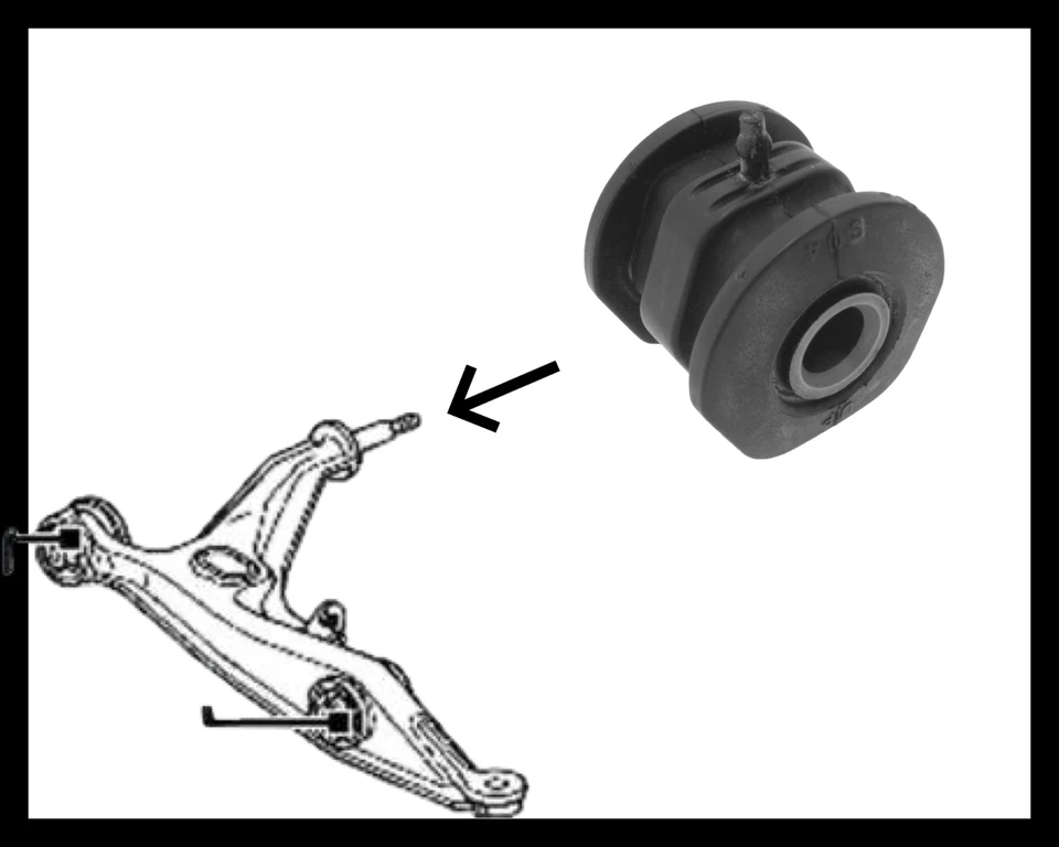 2 BUJE BRAZO CONTROL INFERIOR DELANTERO PARA HONDA CRV 1997-2001 ENVÍO GRATUITO Foto 2 de 2