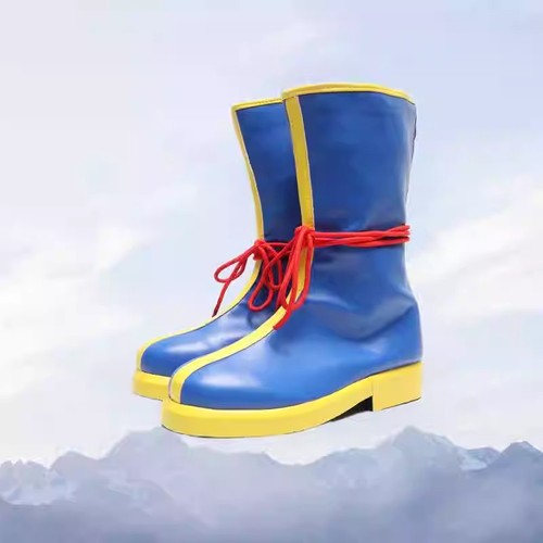 Cosplay Goku Shoes Blue Ankle Boots Halloween Masquerade Costume Boots Props PU - Picture 4 of 6