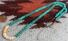 spiny oyster shell/reconstitute turquoise necklace/$0.85 combine s/h f(b166g-w1) — photo 2
