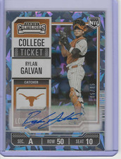 2025 Panini The University Of Texas NIL Rylan Galvin College Ticket Auto #5/25