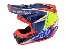 Troy Lee Designs Adults SE5 Carbon Lines Motorcycle Helmet Blue - XL - 171324015