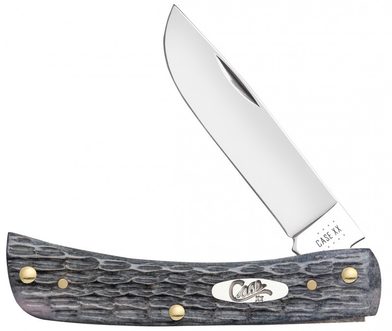 その他 D Case xx Knife Sodbuster Jr Pocket Knives Worn Jigged Gray