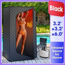 Upgraded Infrared Sauna Box for Relaxation, Detoxification, Portable Steam Sauna