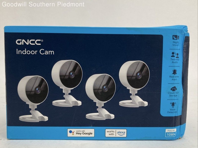GNCC 4-Pack of 1080P Indoor Security Cameras - Open Box