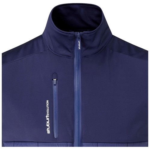 Chaleco acolchado térmico Stuburt Evolution para hombre cremallera completa calentador de cuerpo golf - Imagen 10 de 10