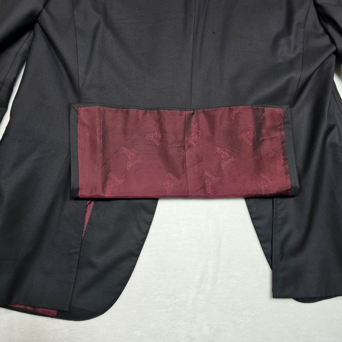 Brioni Blazer Mens Sport Coat Jacket Red Burgundy Liner