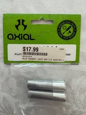Axial Alum ShockBody 12x47.5mmClear Anodized (2) - AXI31314