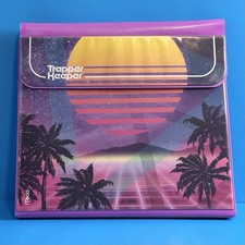Trapper Keeper Binder Retro Vintage Style Portfolio Tropical SUNSET Purple Mead