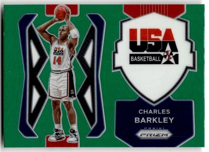2021 Prizm - Green USA Basketball Charles Barkley #9