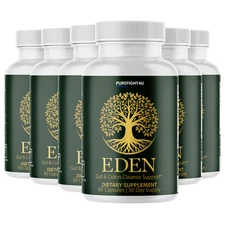 Eden Capsules Intestinal Flora & Digestive Support Supplement - 6 Bottles