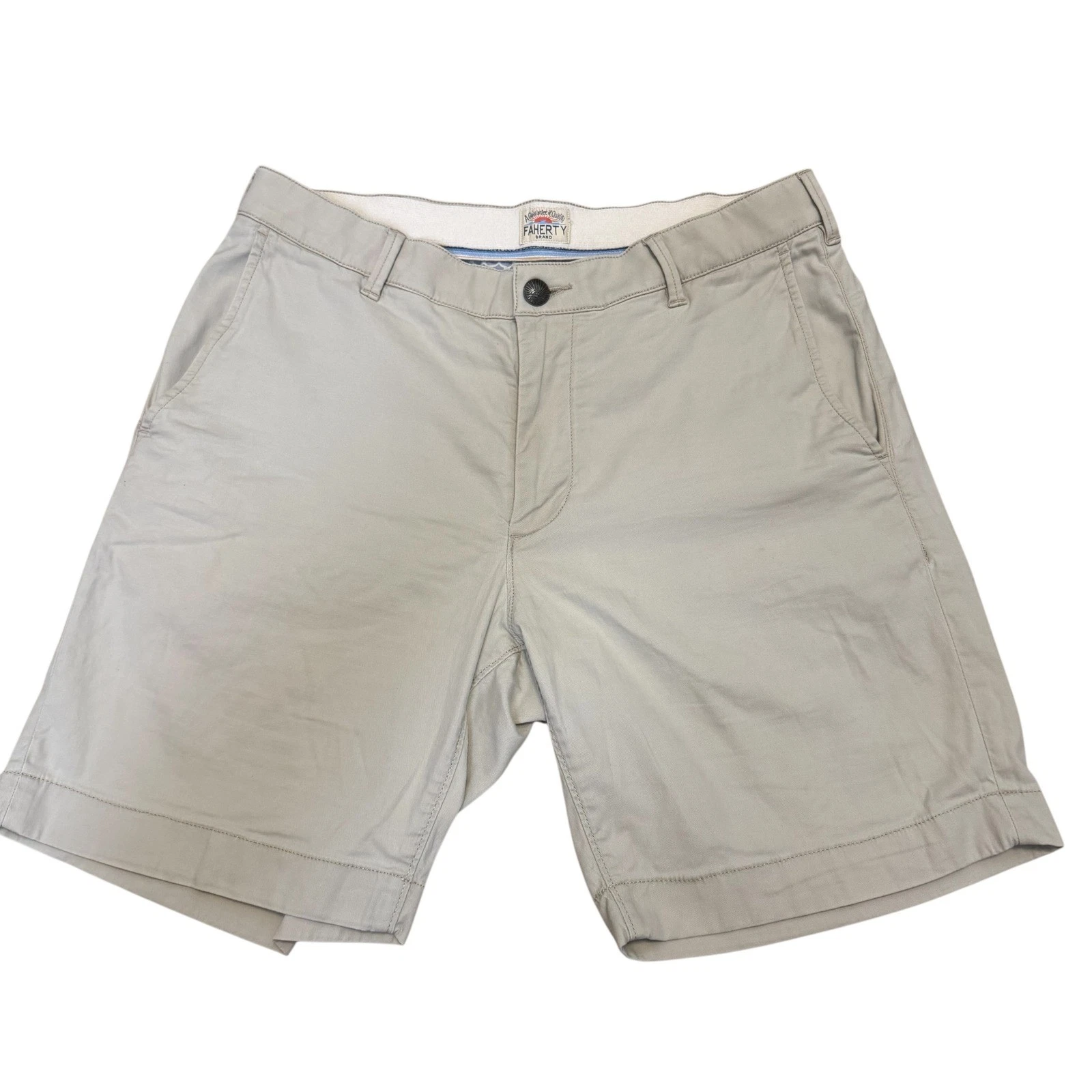 FAHERTY Khaki Stretch Chino Shorts Men's Classic Fit
Opens in a new window or tab
