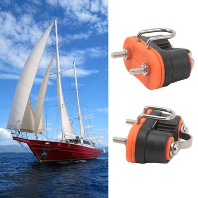 2PCS Cam Cleat Ball Bearing Marine Boat Fast Entry Rope Cam Cleat Wire Fairlead