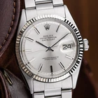 Rolex Datejust 36mm Vintage 1970 Steel & White Gold Oyster With Box Ref. 1601