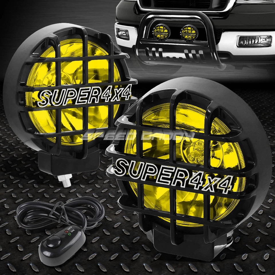 PROTECTOR DE REJILLA BULL BAR CROMADO + LUZ ANTINIEBLA AMARILLA PARA 94-02 DODGE RAM 1500/2500/3500 Foto 3 de 4