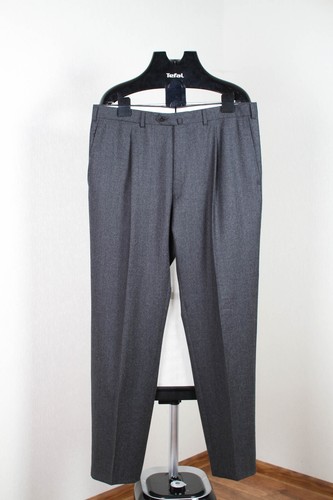 Ermenegildo Zegna Lana Wool Dress Pants Men's Size 54 R Gray Formal Wedding