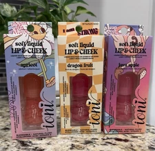 Ioni Soft Liquid Lip Cheek Glow Getter Collection Java Apple Apricot Dragonfruit