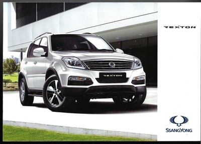 Ssangyong Rexton 2015-2017 UK Market Sales Brochure 2.2 e-XDi 220 SE, EX & ELX