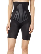 Miraclesuit L110315 Black Modern Miracle High-Waist Thigh Short Size M