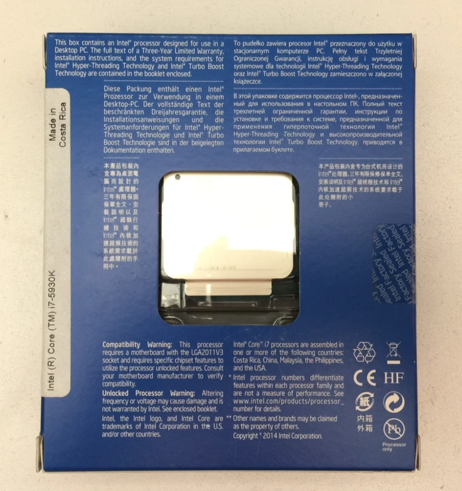 Intel Core i7-5930K 3.5GHz 15MB Cache Processor LGA 2011 V3 BX80648I75930K - Image 2 of 4