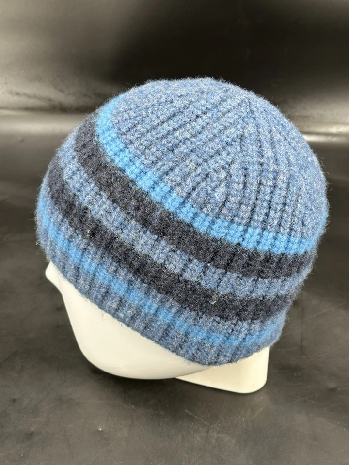 Lot of 2 Patagonia Adult Beanie One Size Winter Yellow/Blue - Image 4 of 4