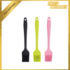 Silicone Basting Brush Set Heat Resistant 446 F 3-Pack BPA-Free Non-Stick