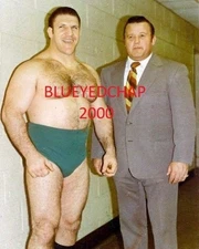 BRUNO SAMMARTINO & ARNOLD SKAALAND WRESTLER 8 X 10 WRESTLING PHOTO WWWF