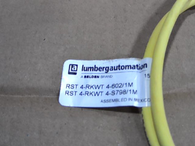Lumberg Automation RST 4-RKWT 4-602/1M Cordset, 4 Wire-New No Box