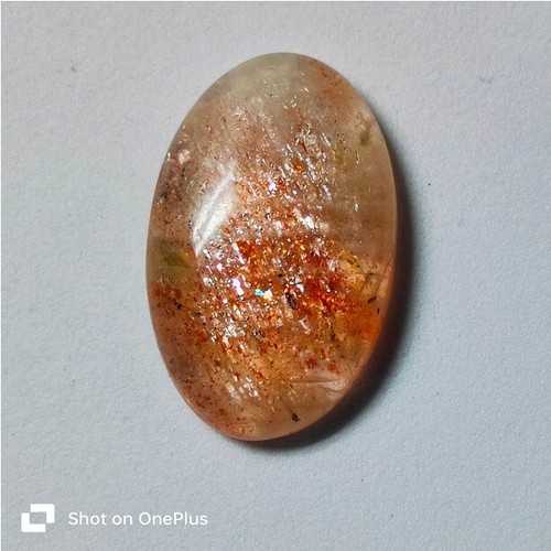 Natural Lattice Sunstone Cabochon Loose Gemstone For Jewelry 16 Cts. ME-10048 - Picture 2 of 3