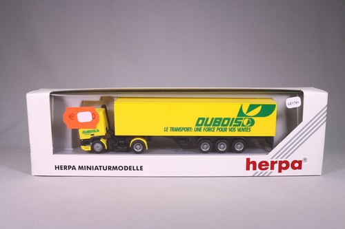 LE1791 HERPA 142120 Camion Ho 1/87 DAF 95 semi remorque Dubois jaune - Photo 1/9