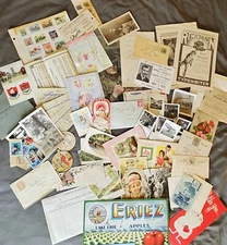 Antique and vintage Ephemera Surprise Lot, all Originals, up to 80 Items!