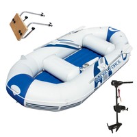 Bestway Hydro-force Marine Pro Inflatable Boat / Raft With Motor Mount & Motor on sale Bestway Hydro-force Marine Pro Inflatable Boat / Raft With Motor Mount & Motor on sale