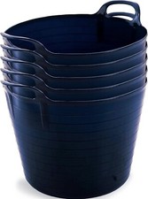 FLEXI TUB WITH HANDLE BUILDER TRUG CONSTRUCTION CONTAINER BUCKET HOME LAUNDRY