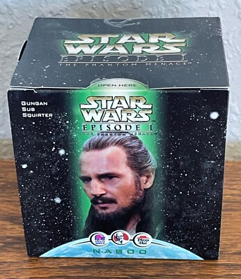 New! Sealed Box Star Wars Episode 1 Gungan Sub Squirter Toy KFC Taco Bell