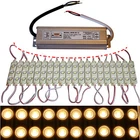 LED Module + Power Supply - Warm White 3000K - Advertising 12V - 3x 5730 SMD Chip Injection