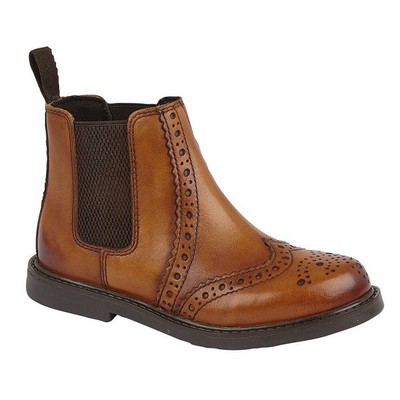 Roamers - Jungen Stiefel, Leder (DF1869)