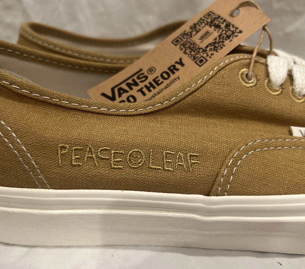 NEW Size 7.5 Vans Authentic Eco Theory Peace Leaf Mustard Gold eBay