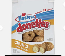 Hostess Donettes Mini Donuts, Crunch, 9.5 Oun...