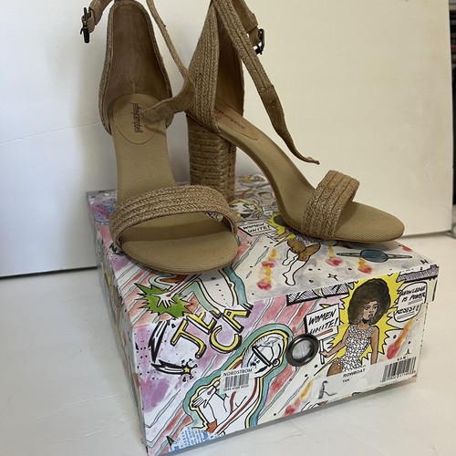 Jeffrey Campbell Rowboat Tan Sandals Beige Brown Sz 9.5 - Picture 5 of 6