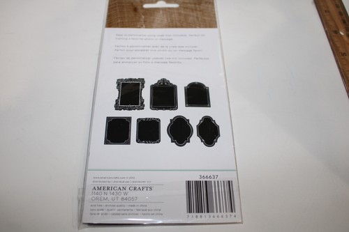American Craft DIY Shop Hello 10PC Diecut Chalkboard Frames Scrapbooking Crafts - Picture 6 of 6