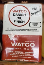 Vintage Watco Danish Oil Finish Cherry Color NEW FULL - 1 GALLON