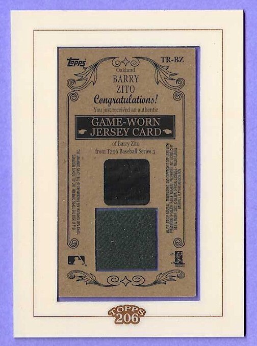 2003 Topps 206 Barry Zito Material TR-BZ (5705764) | eBay 2003 Topps 206 Barry Zito Material TR-BZ (5705764) | eBay